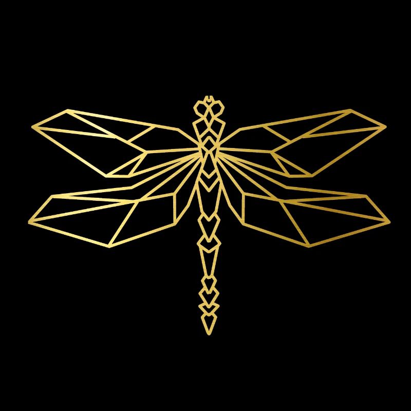 Design cool libellules d'or!