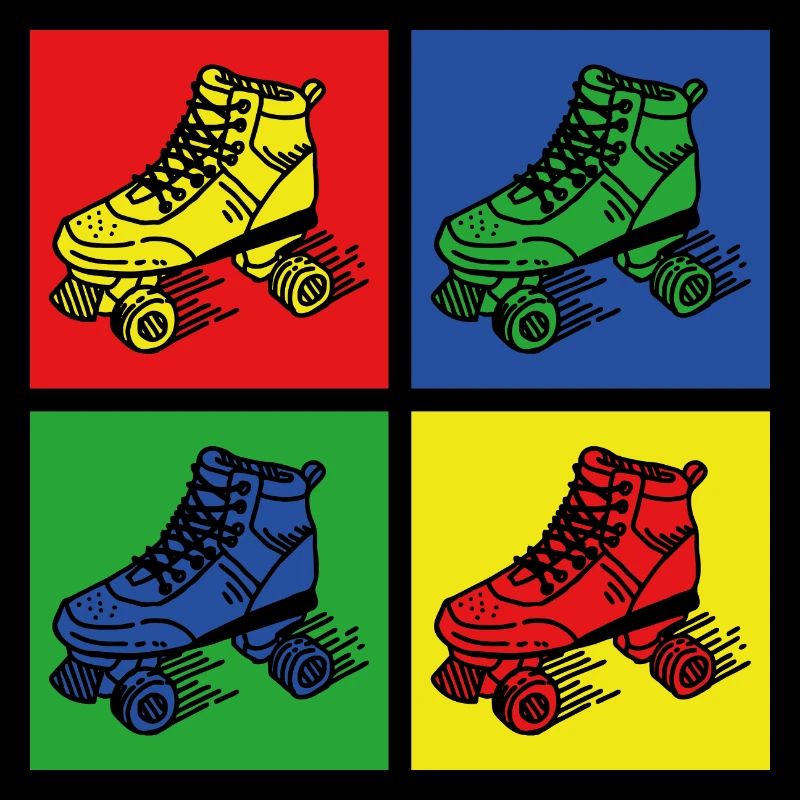 Retro roller skates