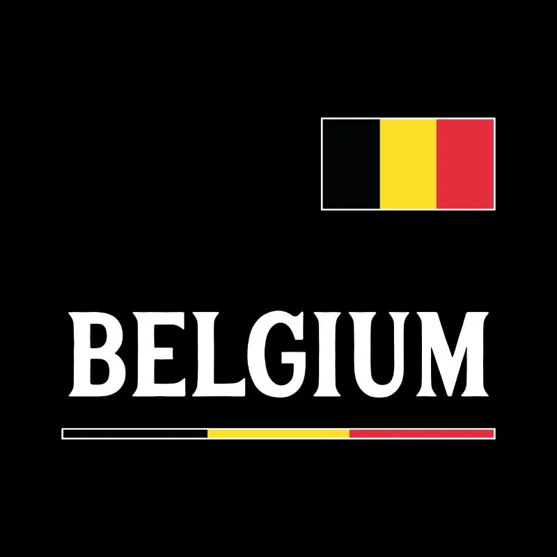 Drapeau de couleurs nationales belges cadeau