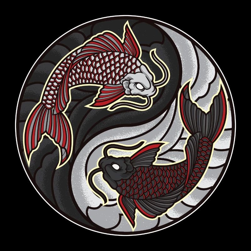 Koi Yin Yang | Aquarium de pêche