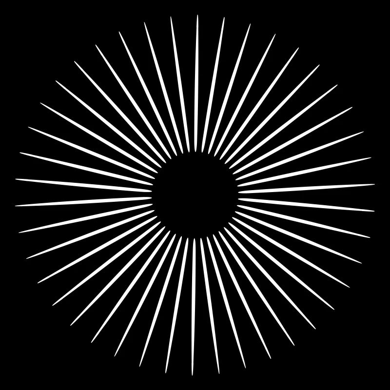 Lines in circle in all vector colors