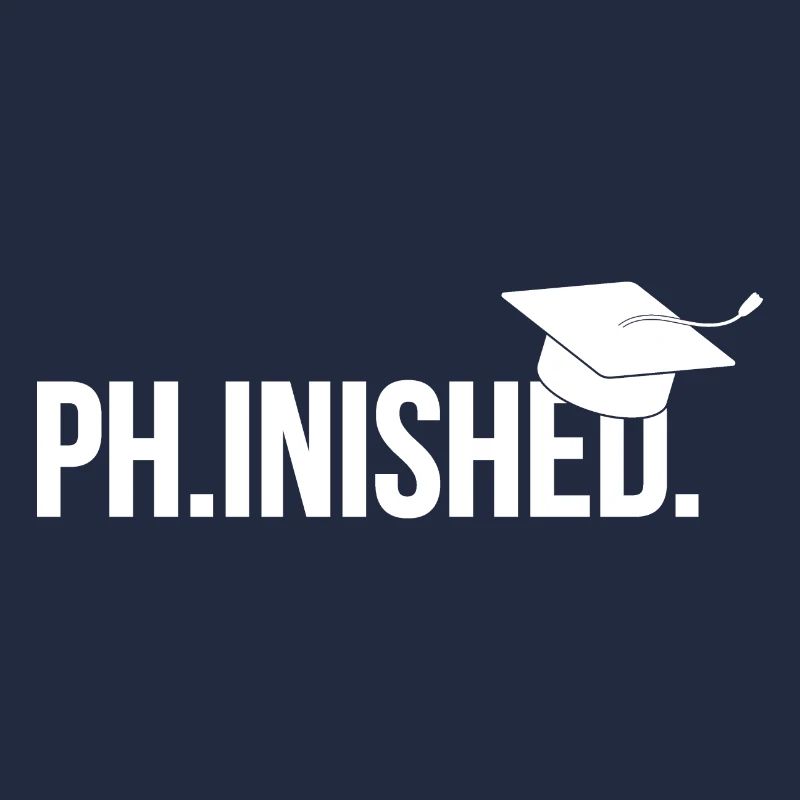 Phinished Finished Phd Abschluss Geschenk