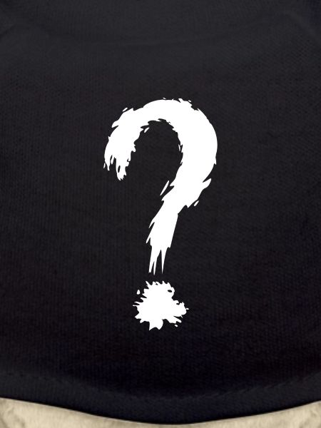 Point d'interrogation blanc
