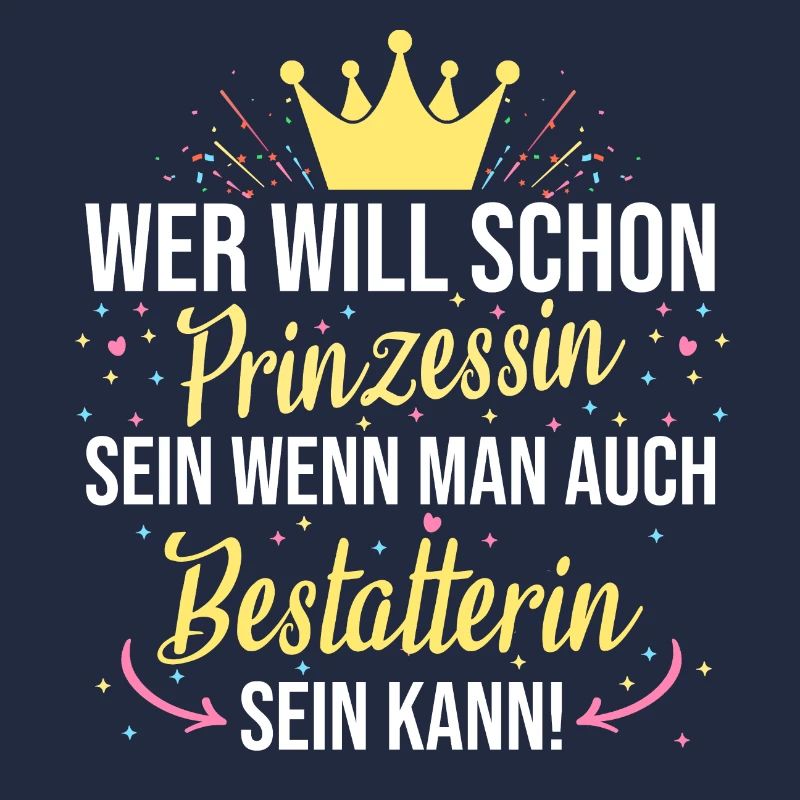 Bestatterin Bestatten Totengräber Beruf Spruch