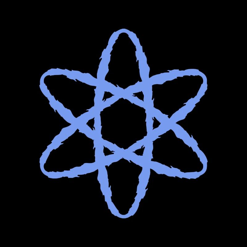 Symbole atomique puissance nucléaire