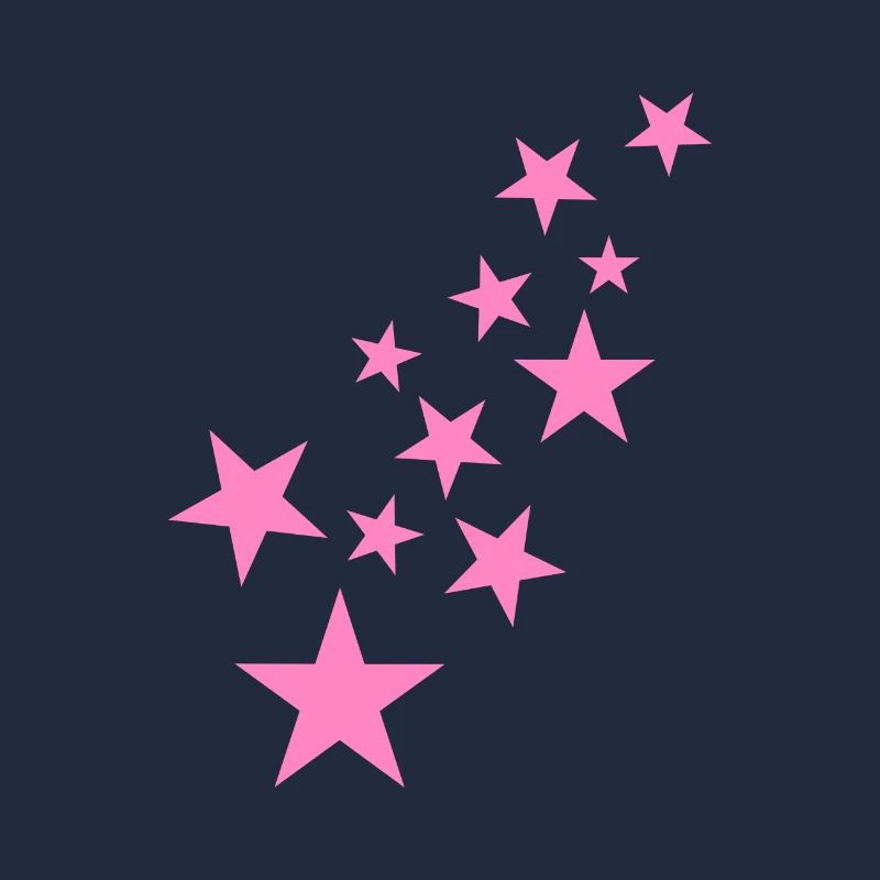 Star asterisk pattern icon pink