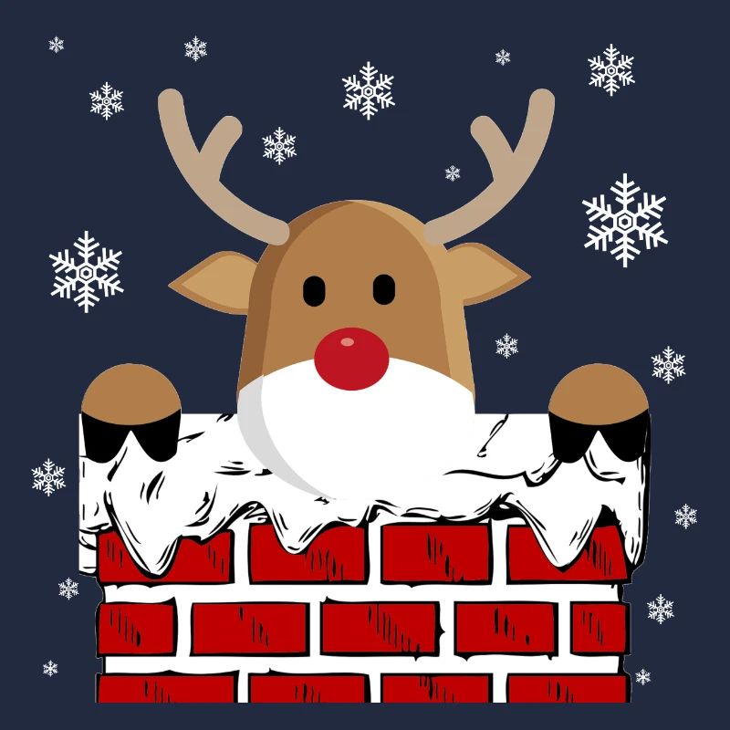 Rudolph dans la cheminée