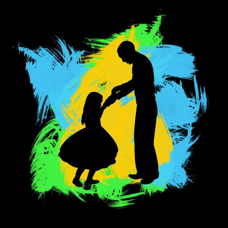 Vater und Tochter