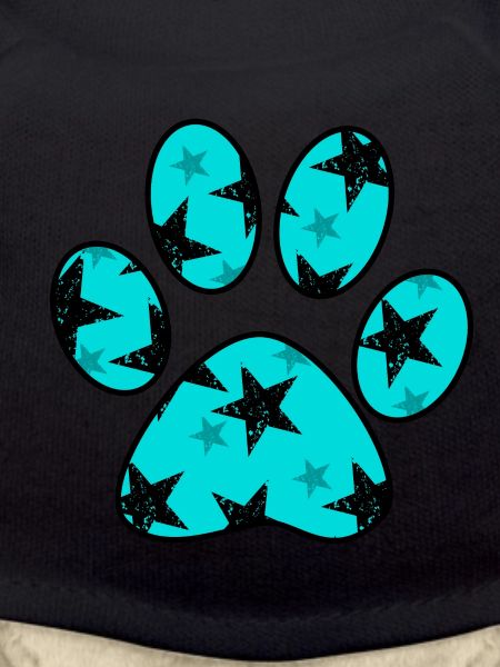 Paw with star pattern