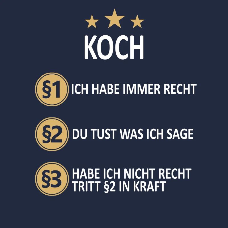 Koch Köche Chefkoch kochen Küche Beruf Spruch