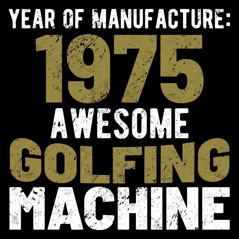 Golfer Geburtstagsfeier Golfen Golfspieler 1975