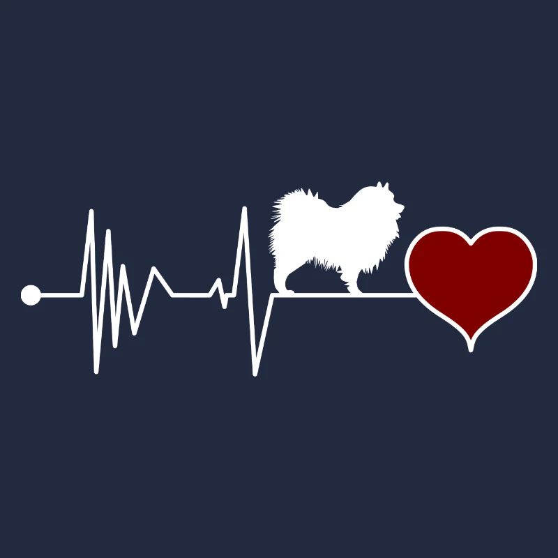 Deutscher Wolfsspitz Spitz Keeshond Herzschlag