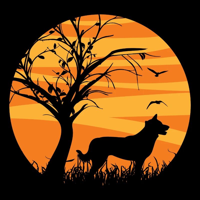 Germanic Karelian Bear Dog Sunrise
