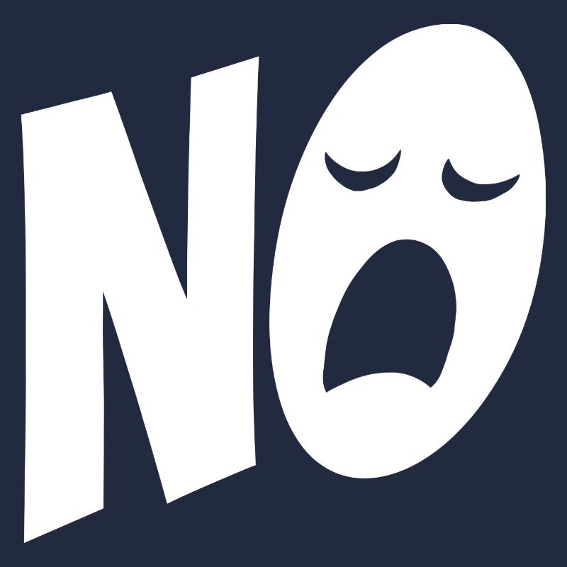 Nein, ich muss garnichts - Typografie - Spruch