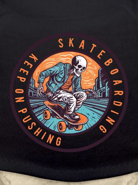 Skull Skeleton Skateboard Skater