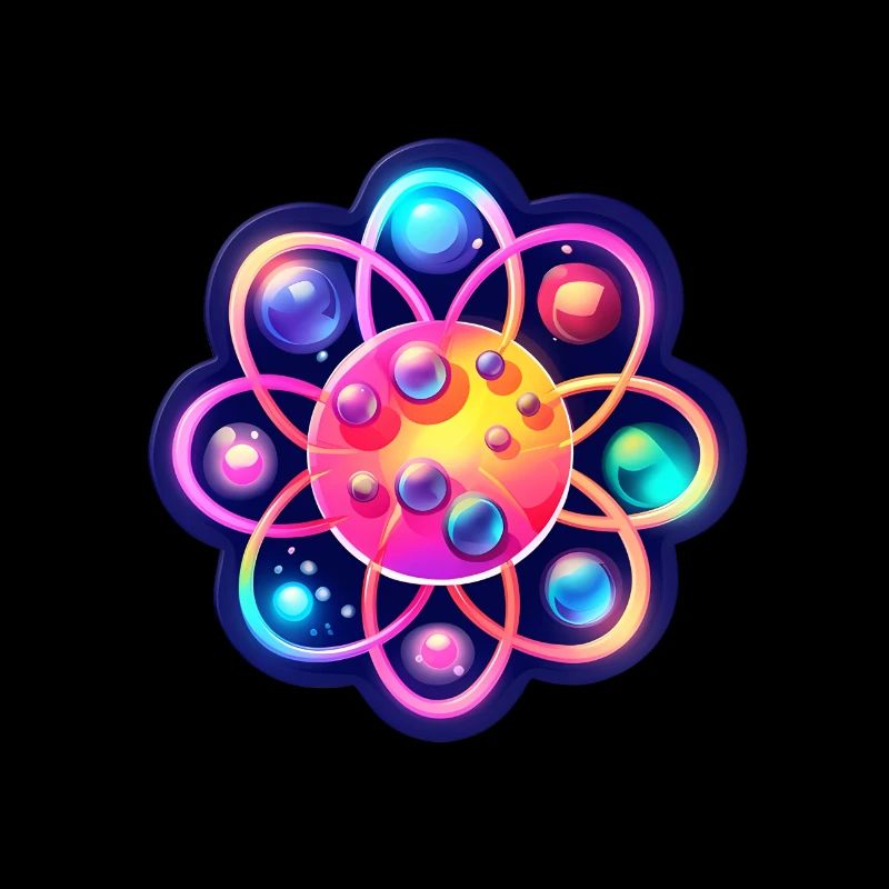 Atom Physik Nerd Atommodell
