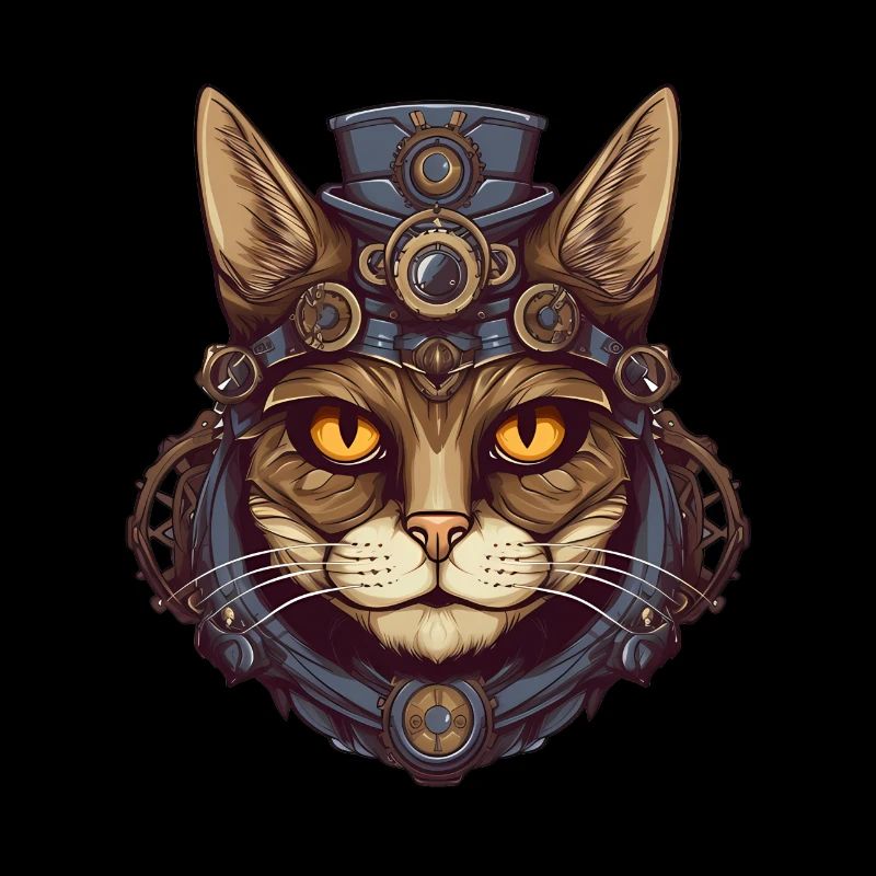 Steampunk Cat Cat Head