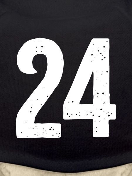 24 Numbers White