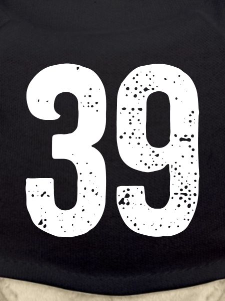 39 Numbers White