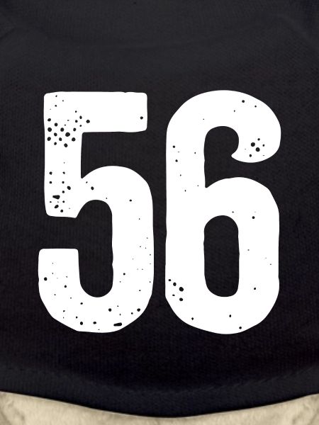 56 Numbers White