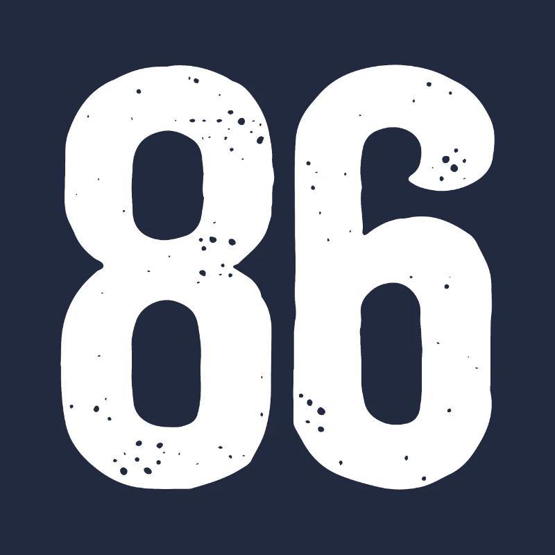 86 Numéros Blanc