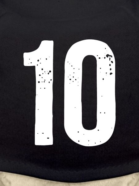 10 Numbers White