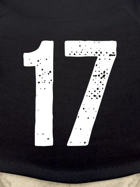17 Numbers White