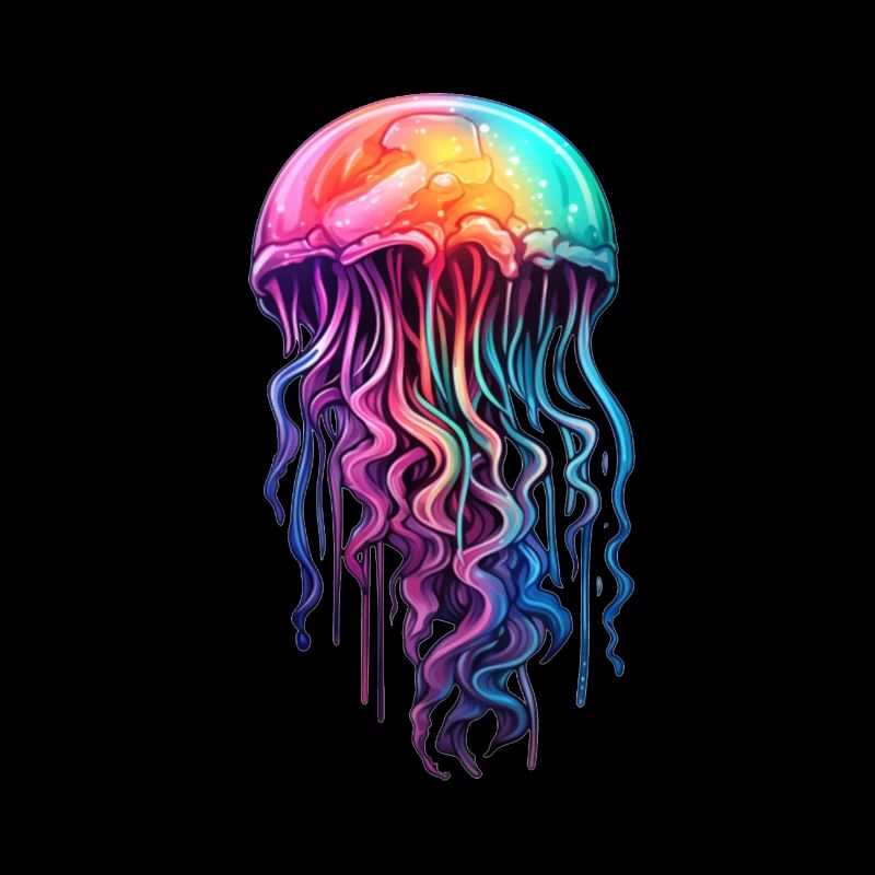 Bunte Qualle