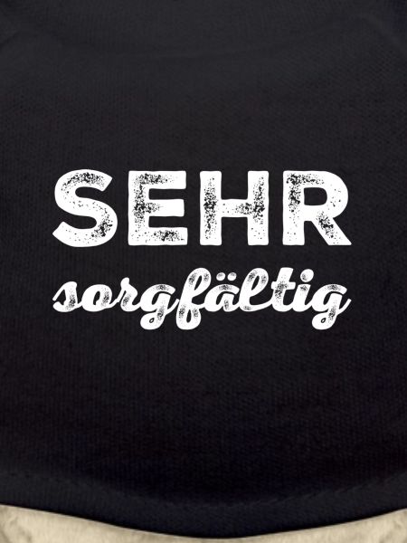 sorgfältig