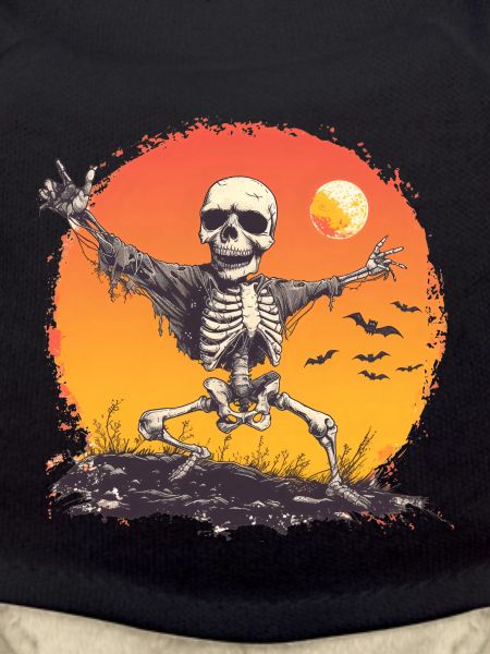Dancing Skeleton Skull Halloween