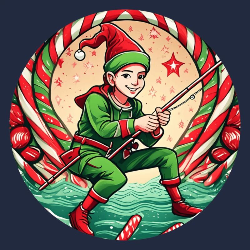 Pêche aux elfes de Noël