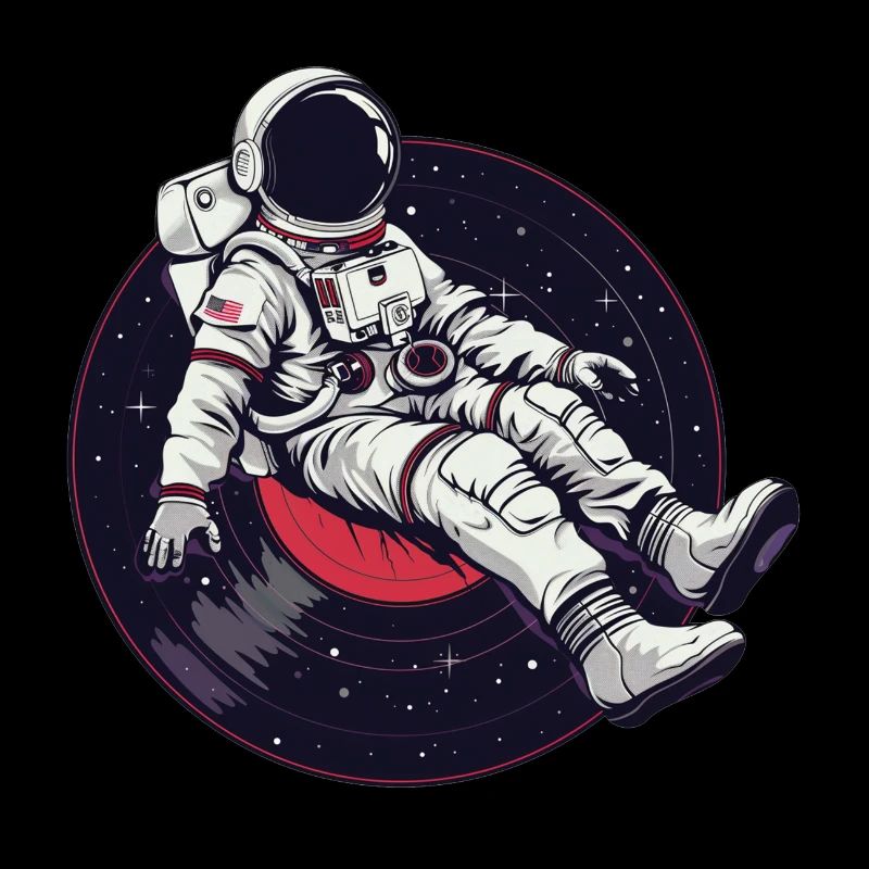 astronaute disque vinyle musique vinyle
