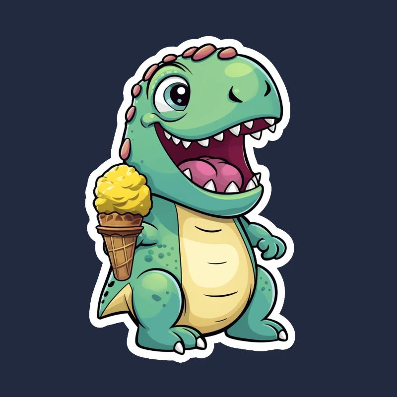 Dino isst Eis