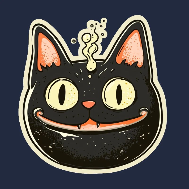 Chat Chaudron Chat Sorcière Halloween