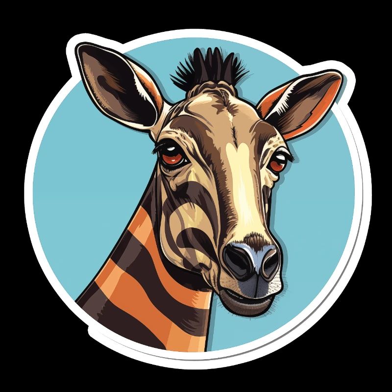 Okapi Kopf Seltenes Tiermotiv