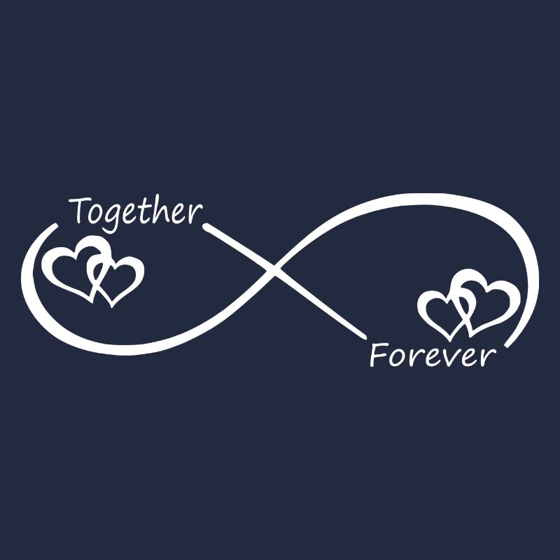 Infinity Ensemble pour toujours coeur - blanc