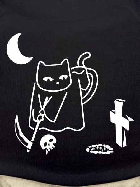 Chat effrayant au golf