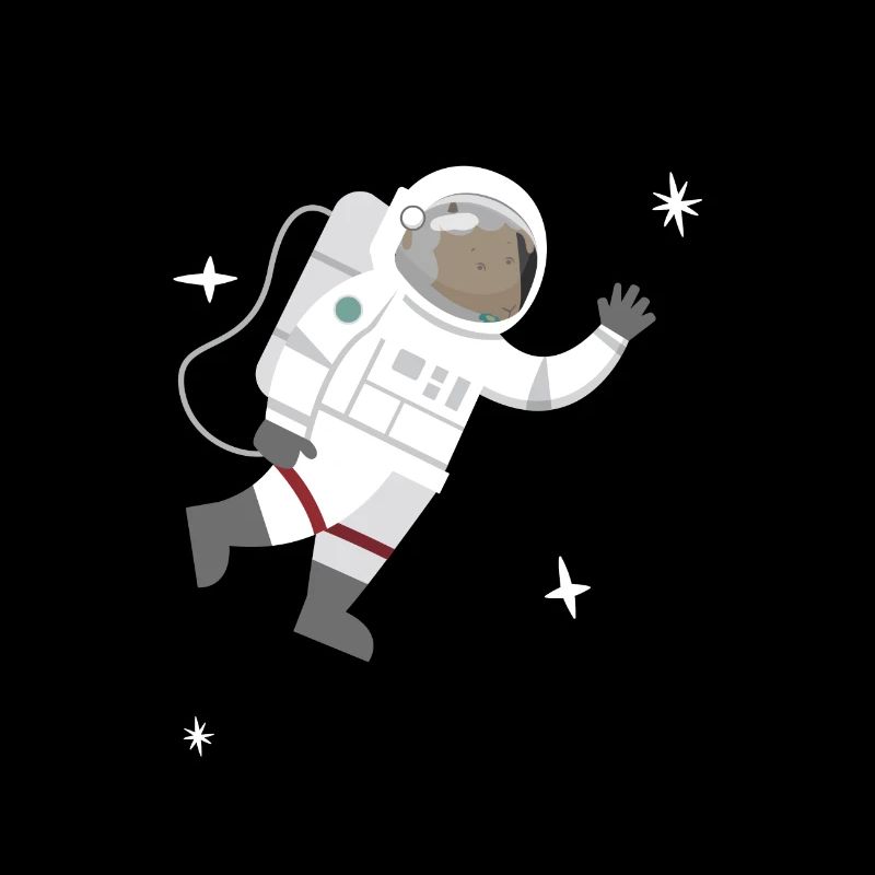 Astronauten Schaf Sterne Kindermotiv