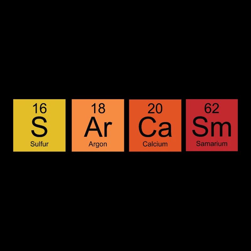 Retro Periodensystem Sarkasmus