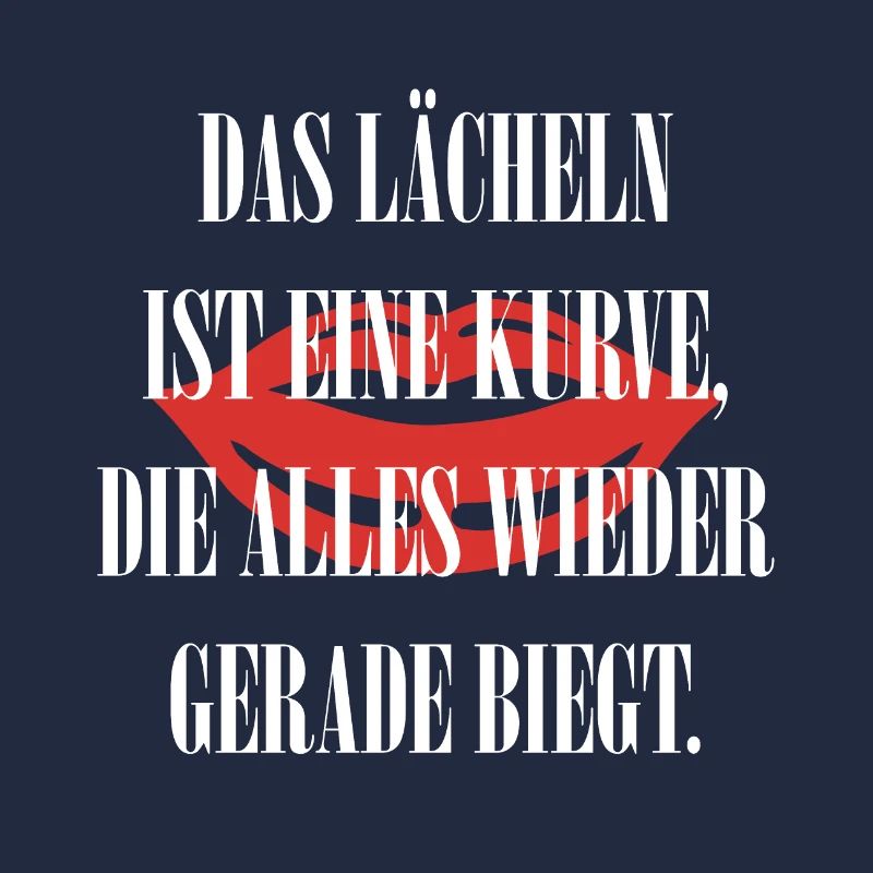 Das lächeln ist eine Kurve