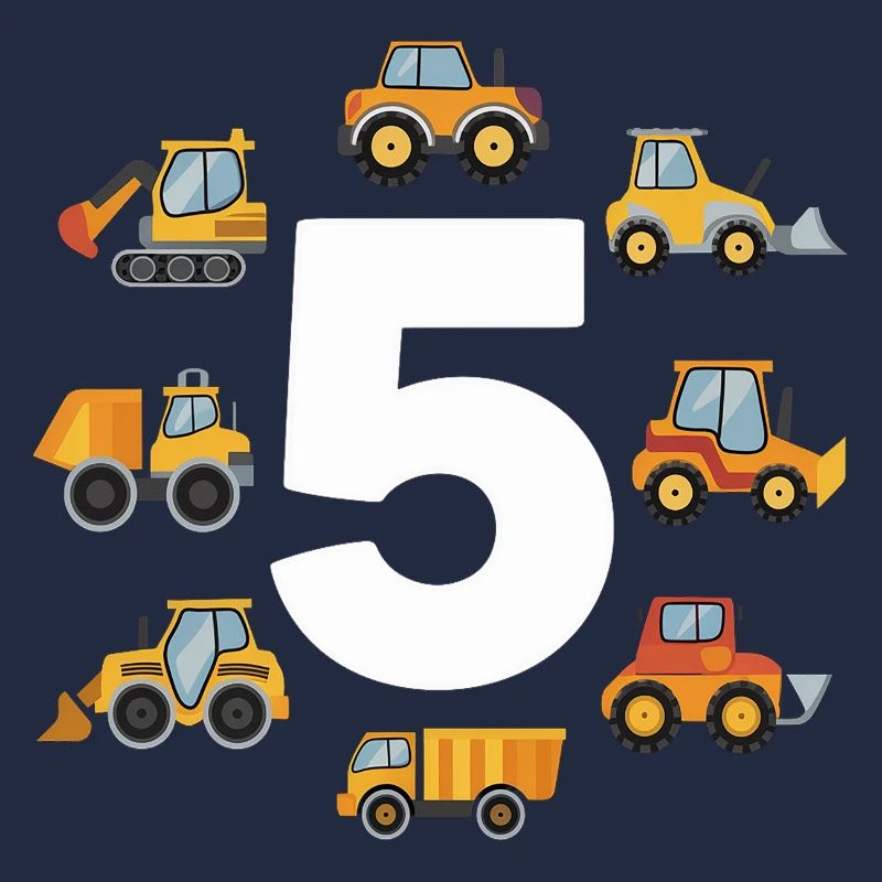 Construction site - 5 years - 5th birthday