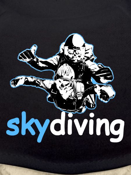 Skydiving tandem parachute