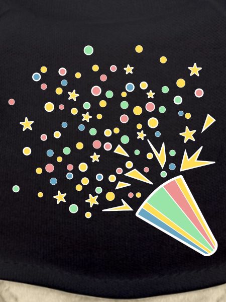 Festive confetti horn