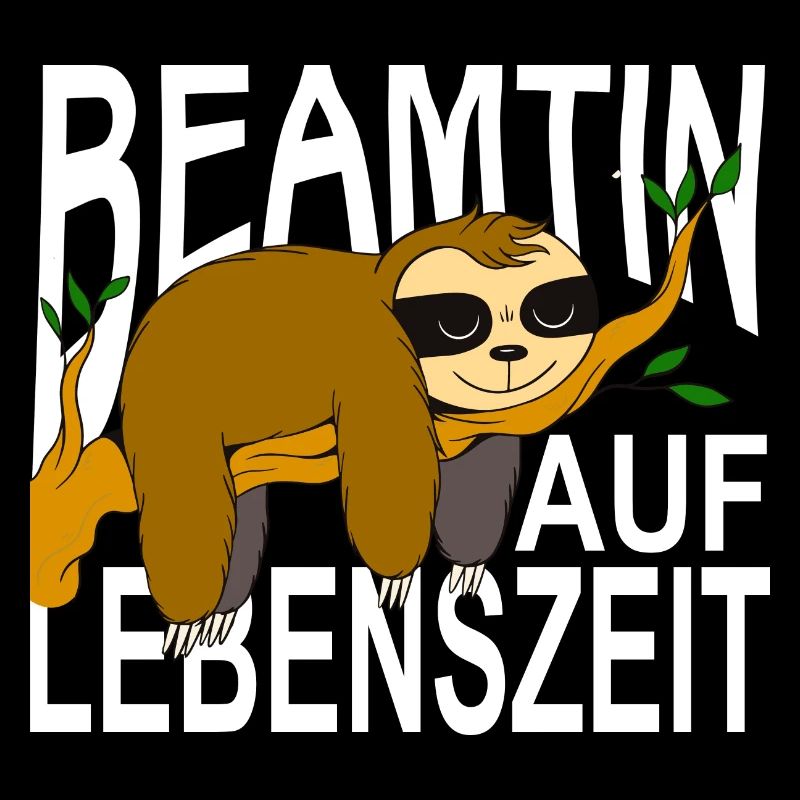 Beamtin - Öffentlicher Dienst Lehrer Faultier