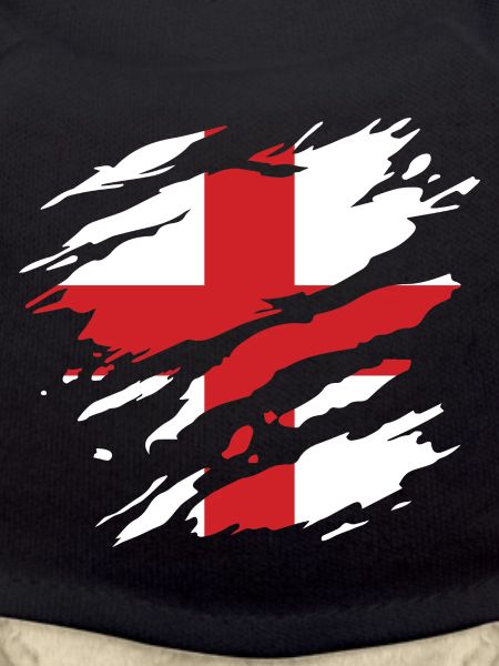 Angleterre - Drapeau national, rayures, fissures
