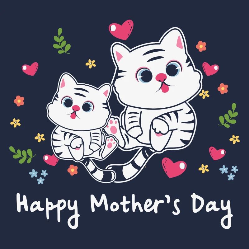 Tierische Mama-Katze zum Muttertag