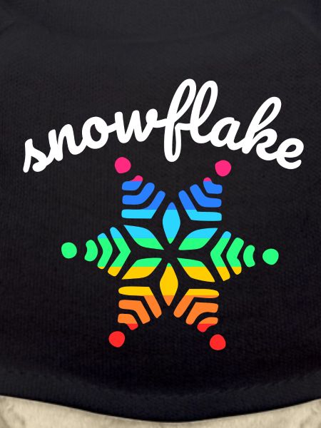 Regenbogen Schnee