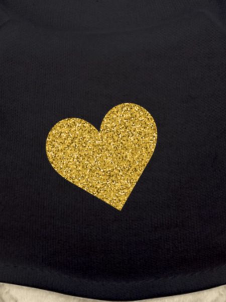 Golden Glitter Heart
