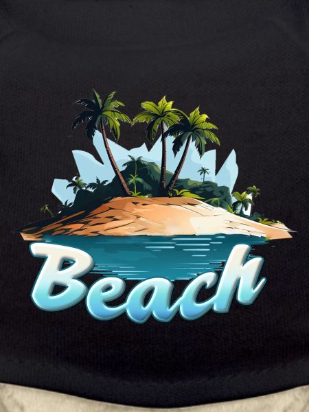 Beach Beach Comic Motif