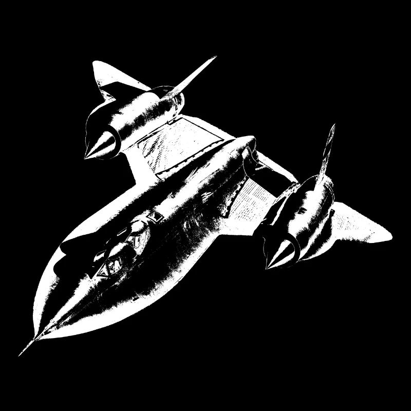 Blackbird Jet espionnage noir blanc